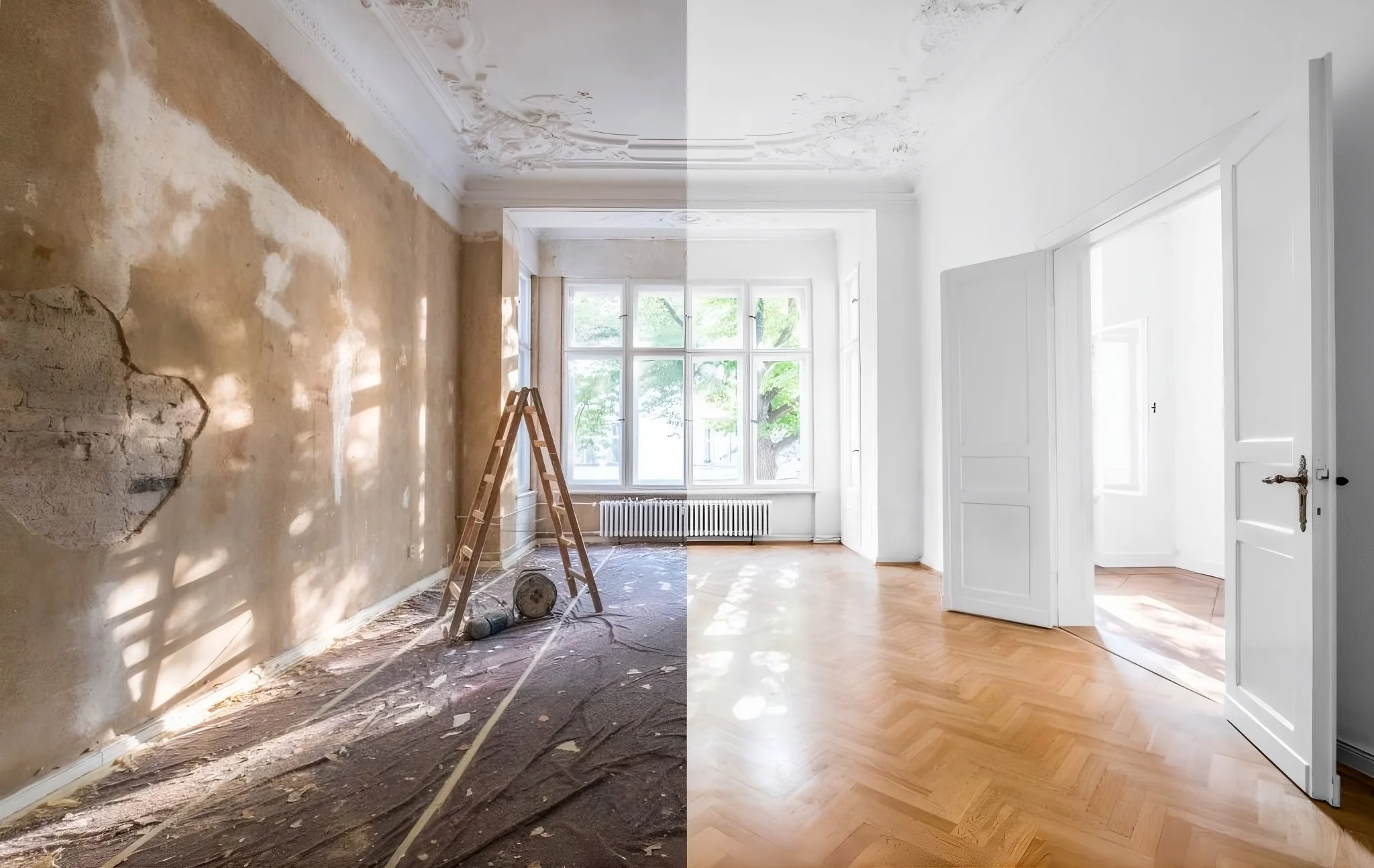 Rénovation d'appartement à Nice, avant et après, par Azur Rénovation